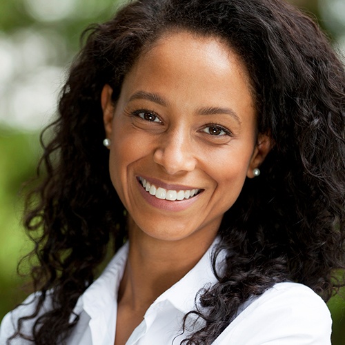 Woman sharing healthy smile