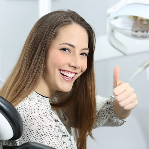 Man in dental chair