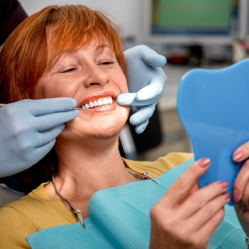 Man in dental chair