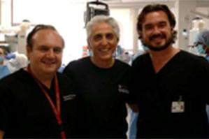 Clinical Professor Dr. Braga with USC Grad Periodontology Program Director Dr. Zadeh and Clinical Director Dr. Kar