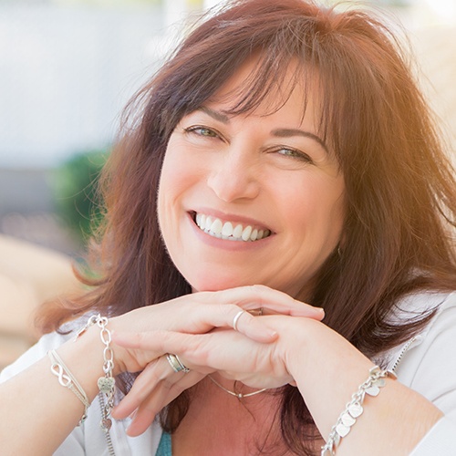 Older woman with beautiful smile